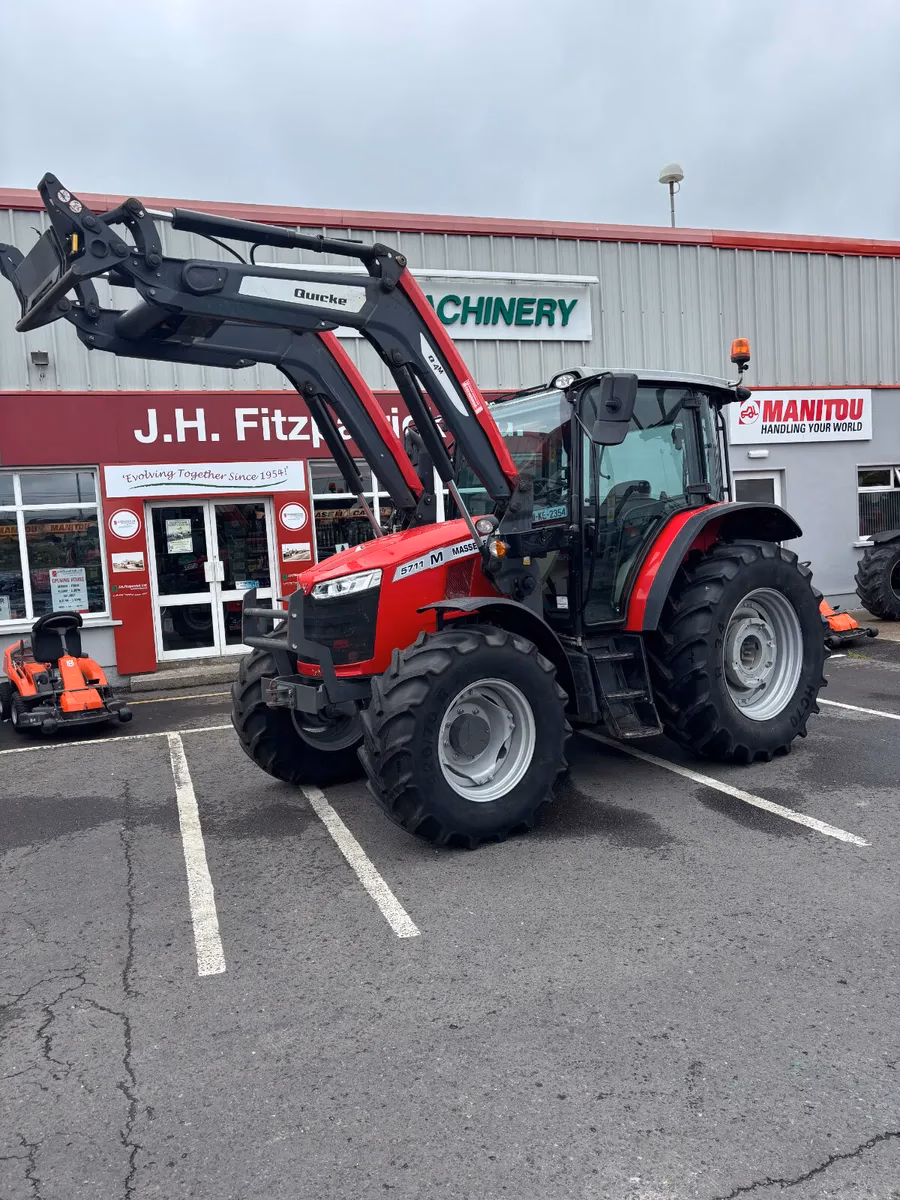 Used 2021 Massey Ferguson 5711 M Tractor with Quicke Q4 Loader for Sale